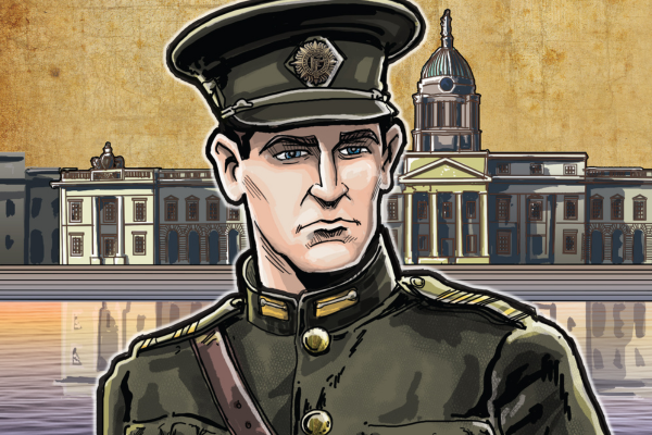 Illustration of michael collins by david butler